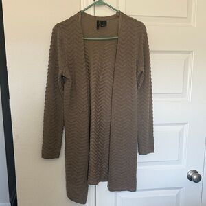 New Directions Brown Chevron Women's Cardigan